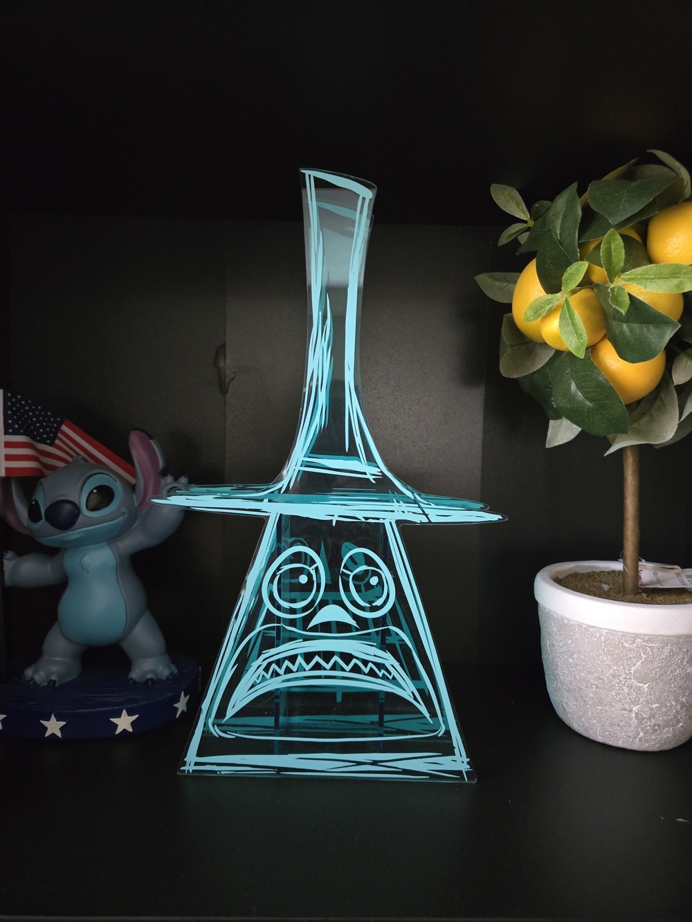 Disney's The Nightmare Before Christmas Two Sided Mayor Bud Vase 14"